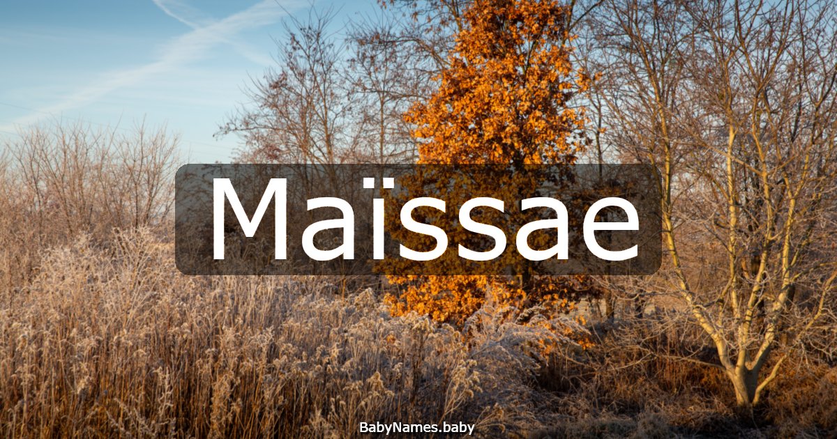 Maïssae