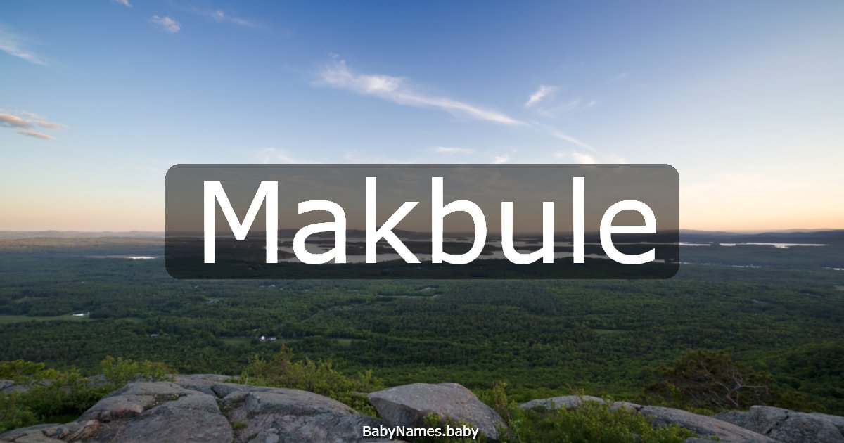 Makbule