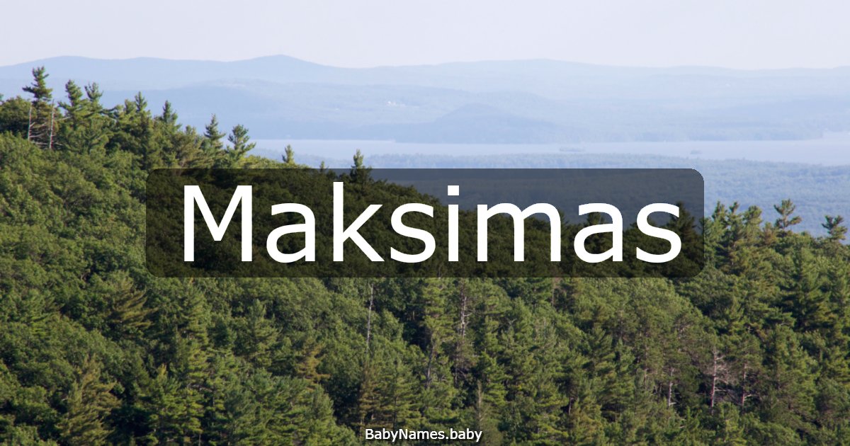 Maksimas