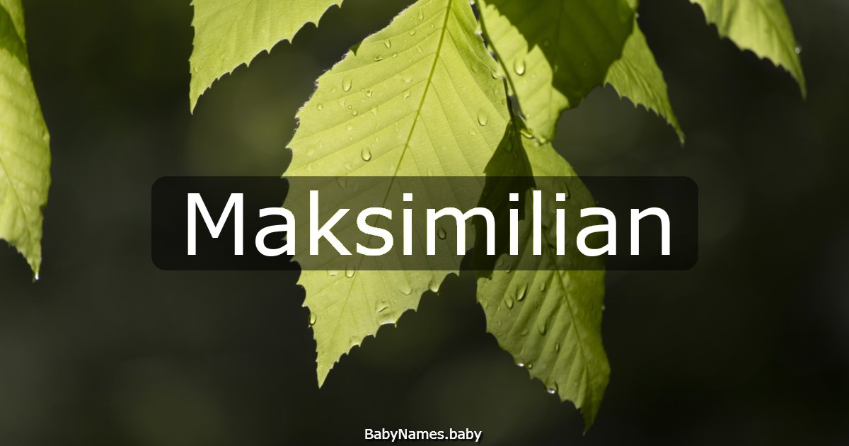 Maksimilian