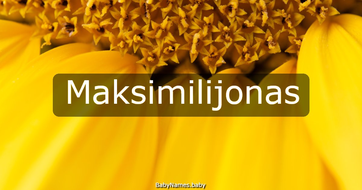 Maksimilijonas
