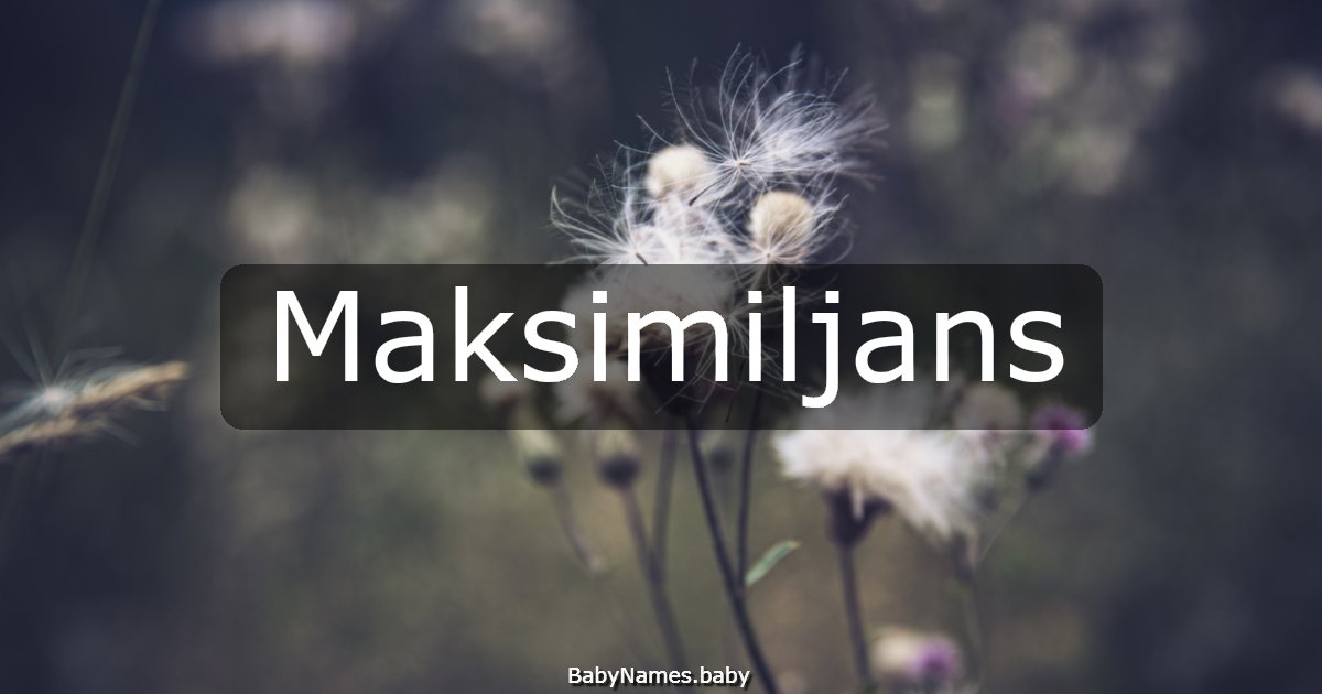 Maksimiljans