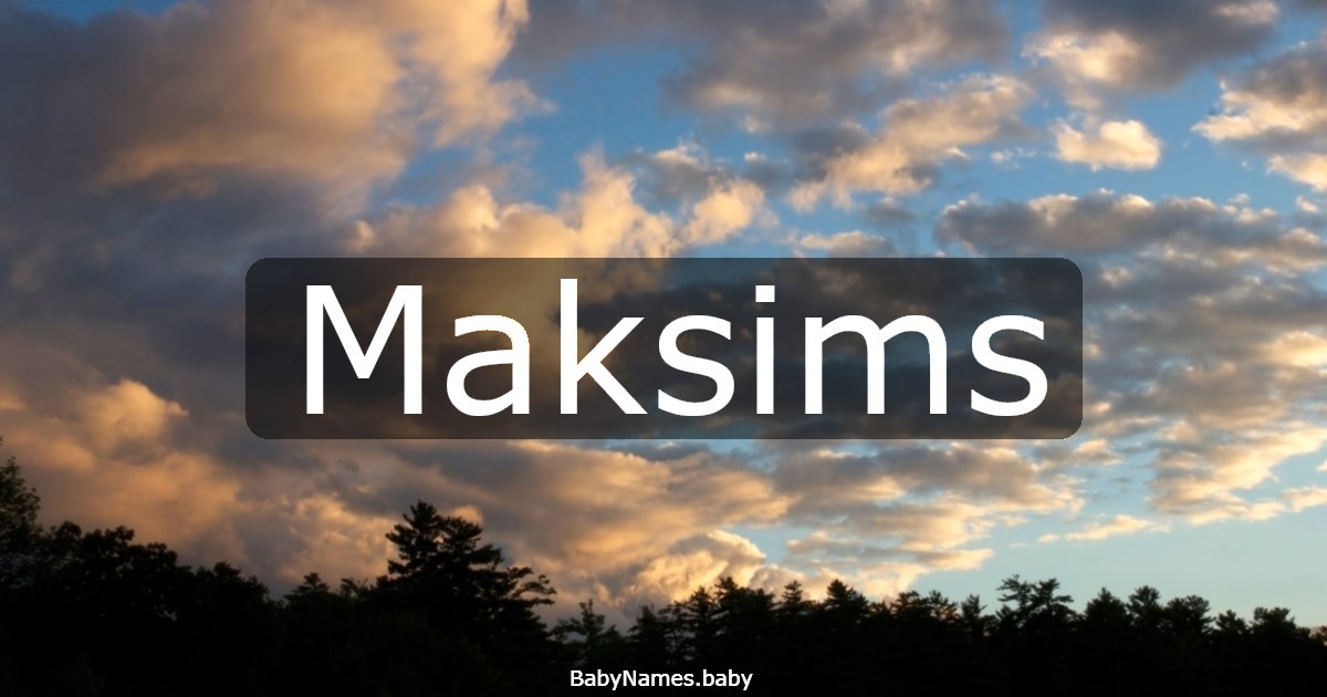Maksims