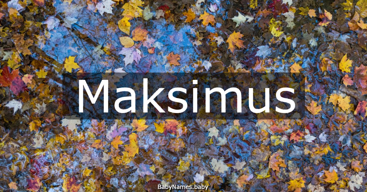 Maksimus