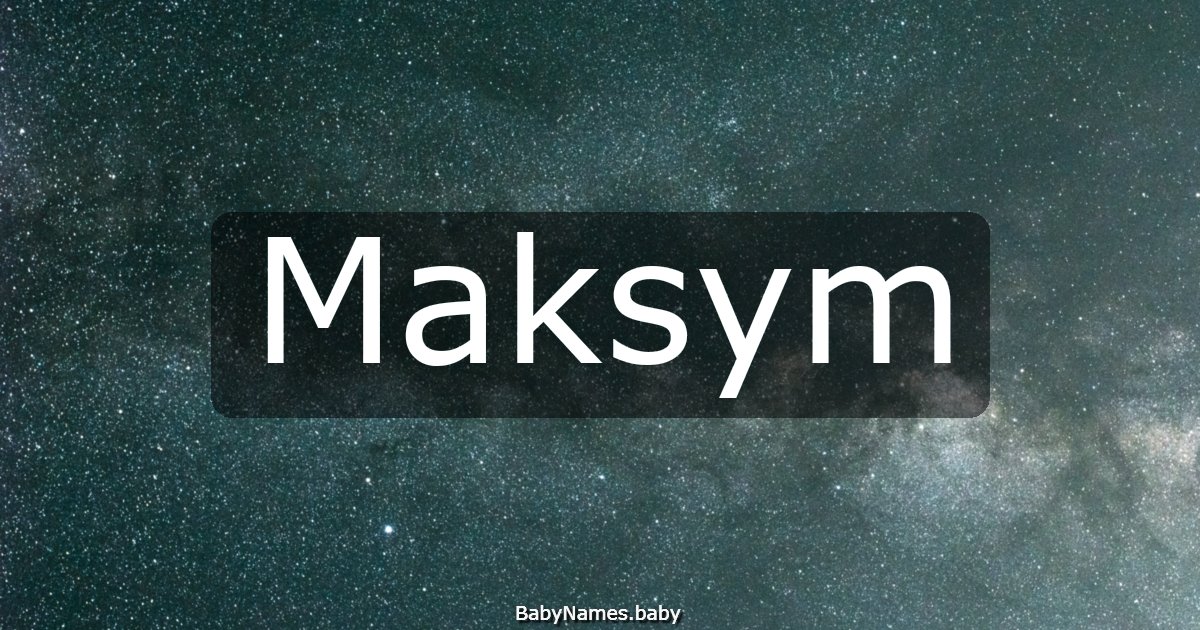 Maksym