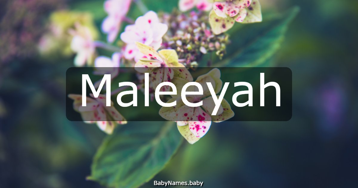 Maleeyah