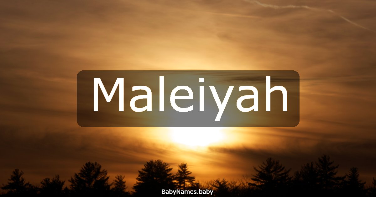 Maleiyah