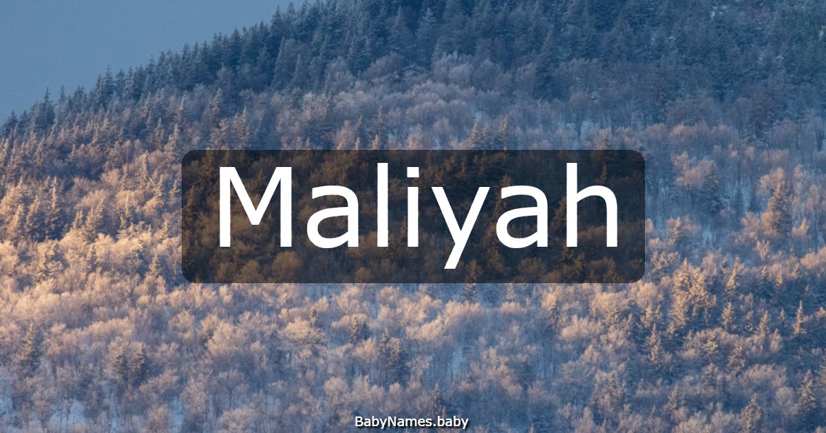 Maliyah