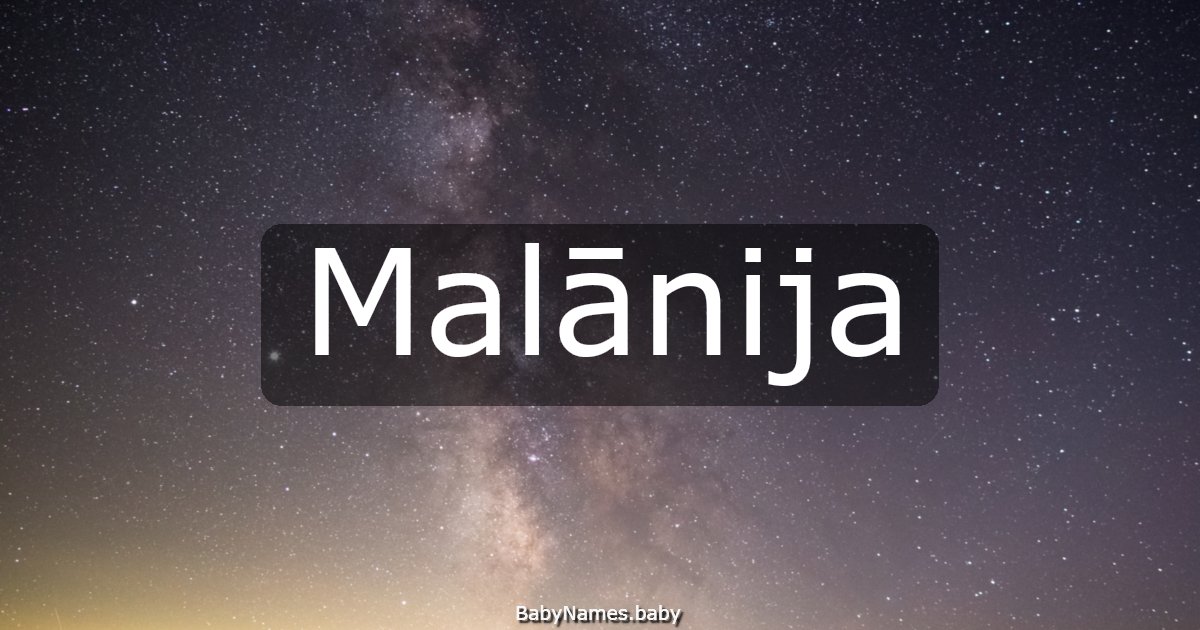 Malānija