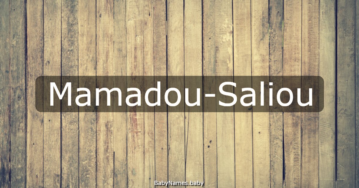 Mamadou-Saliou