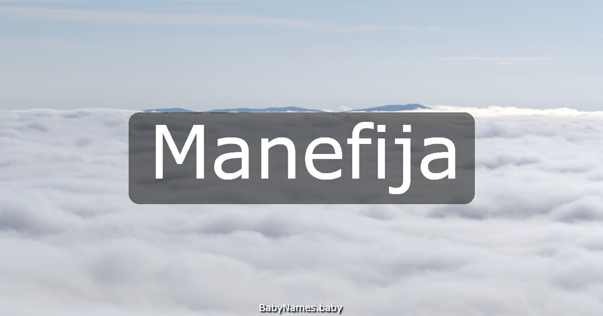 Manefija