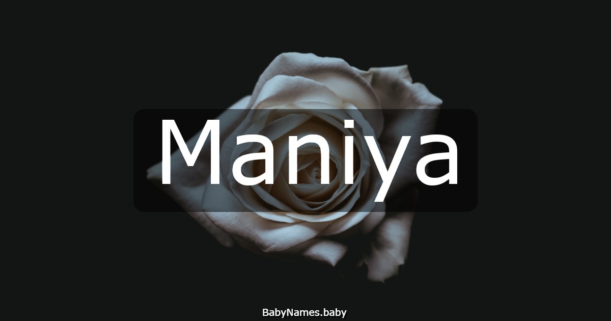 Maniya