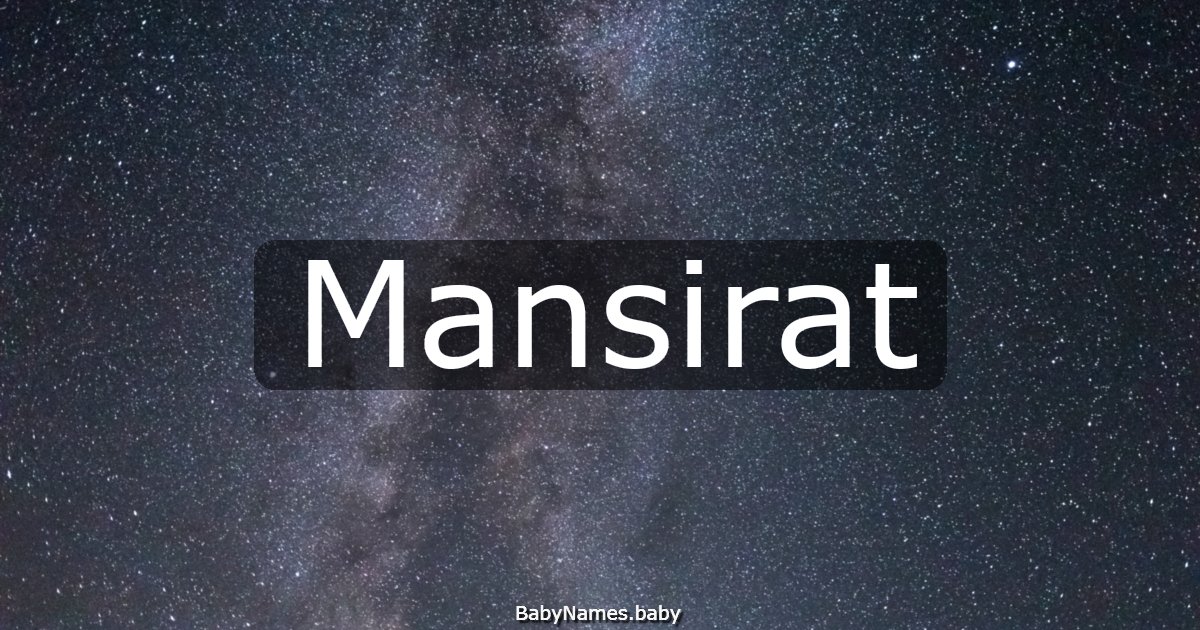 Mansirat