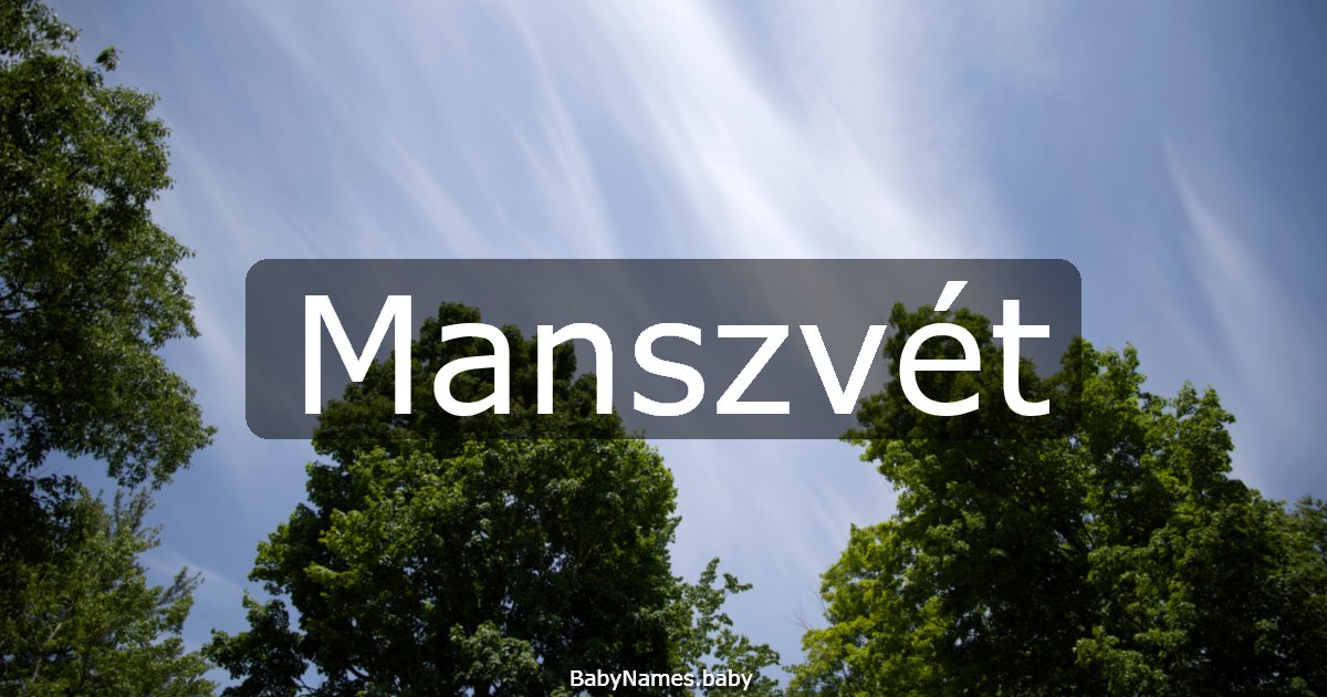Manszvét