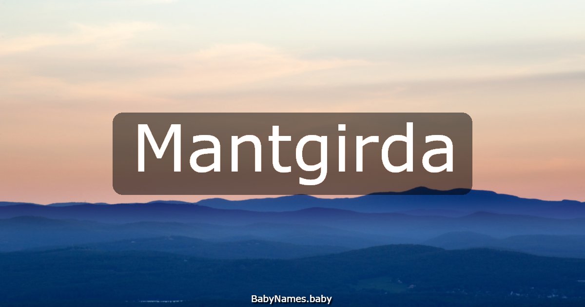 Mantgirda