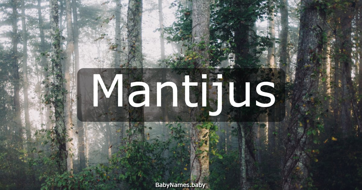 Mantijus