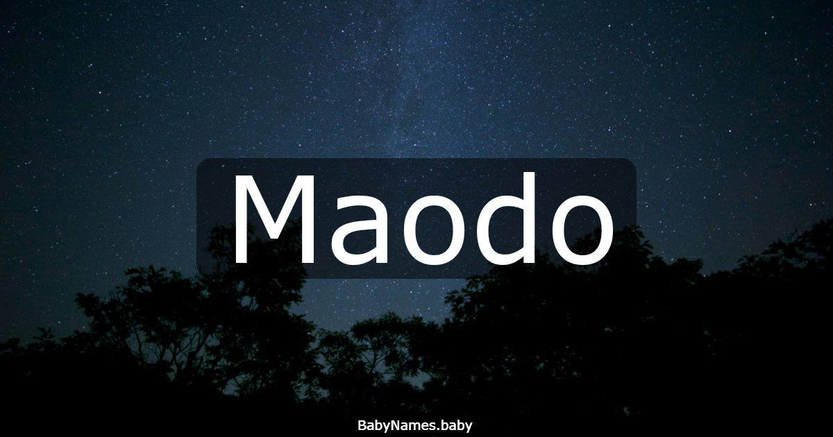 Maodo