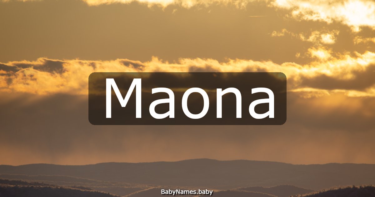 Maona