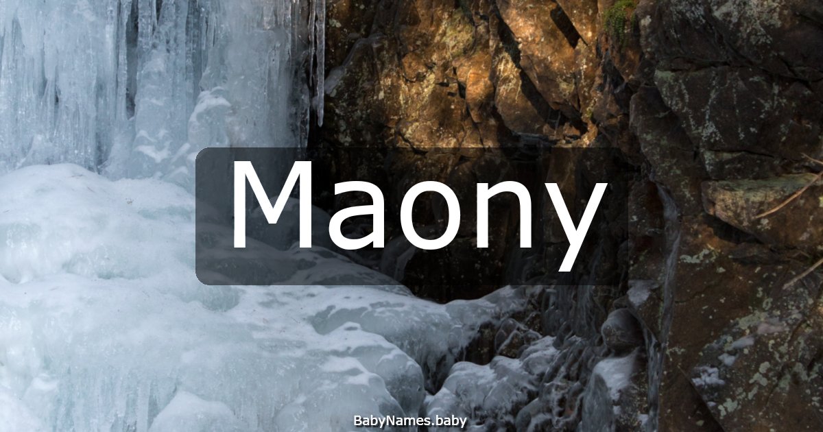 Maony