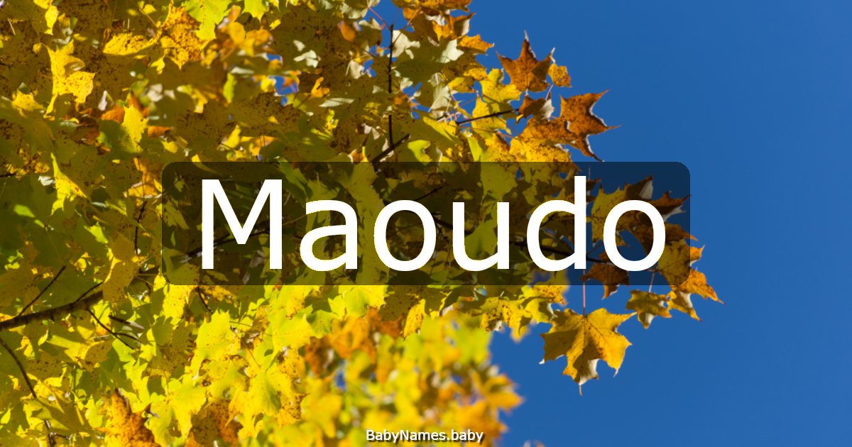 Maoudo
