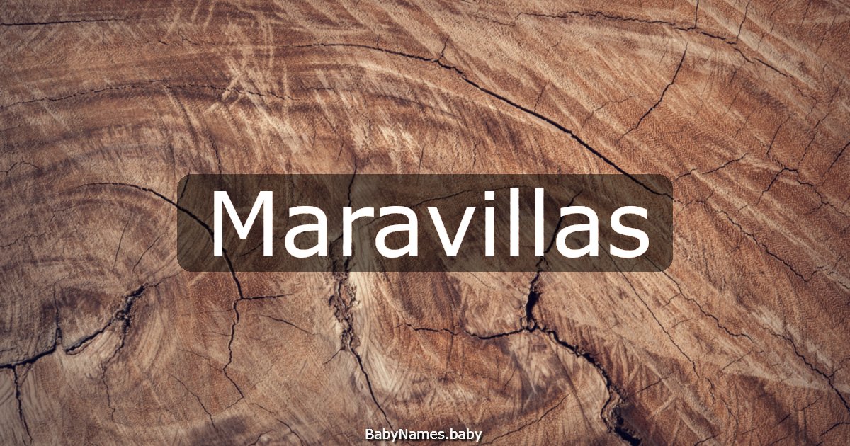 Maravillas
