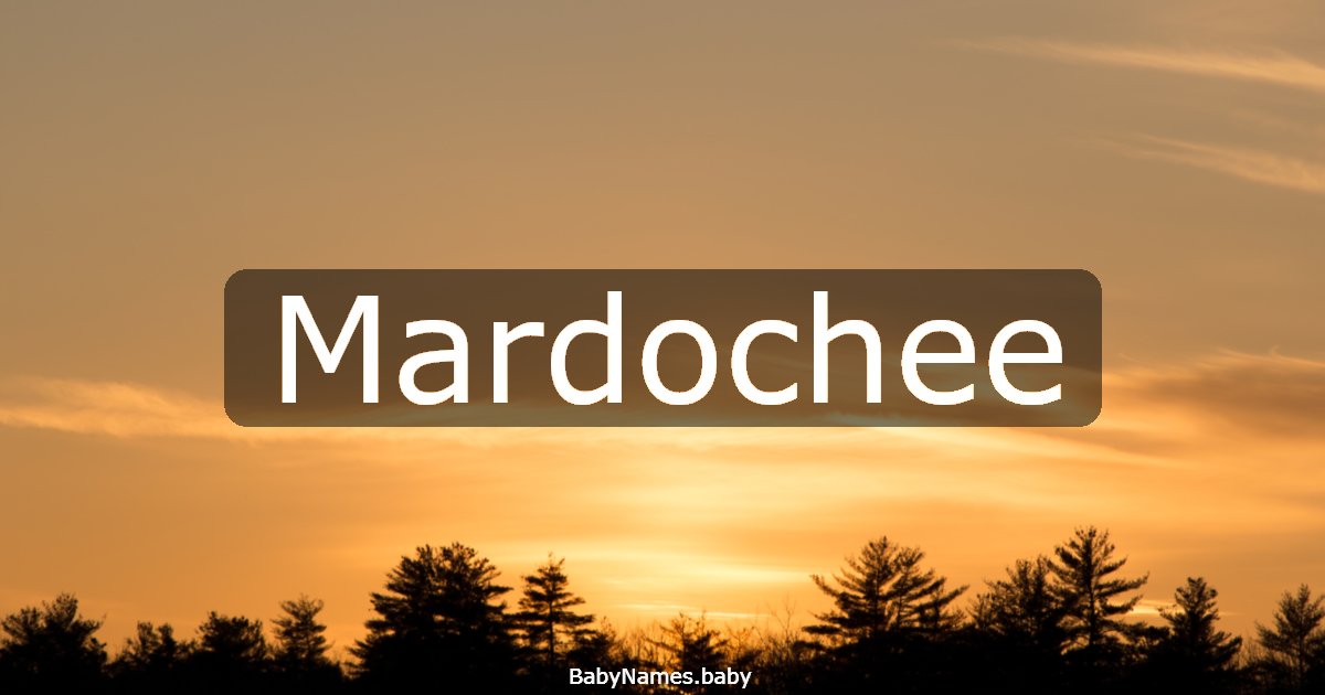Mardochee