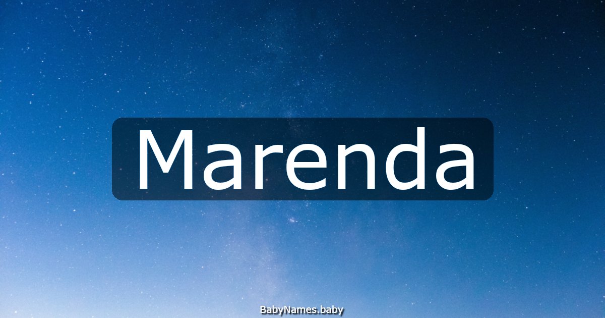 Marenda