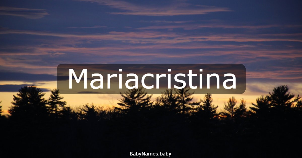 Mariacristina