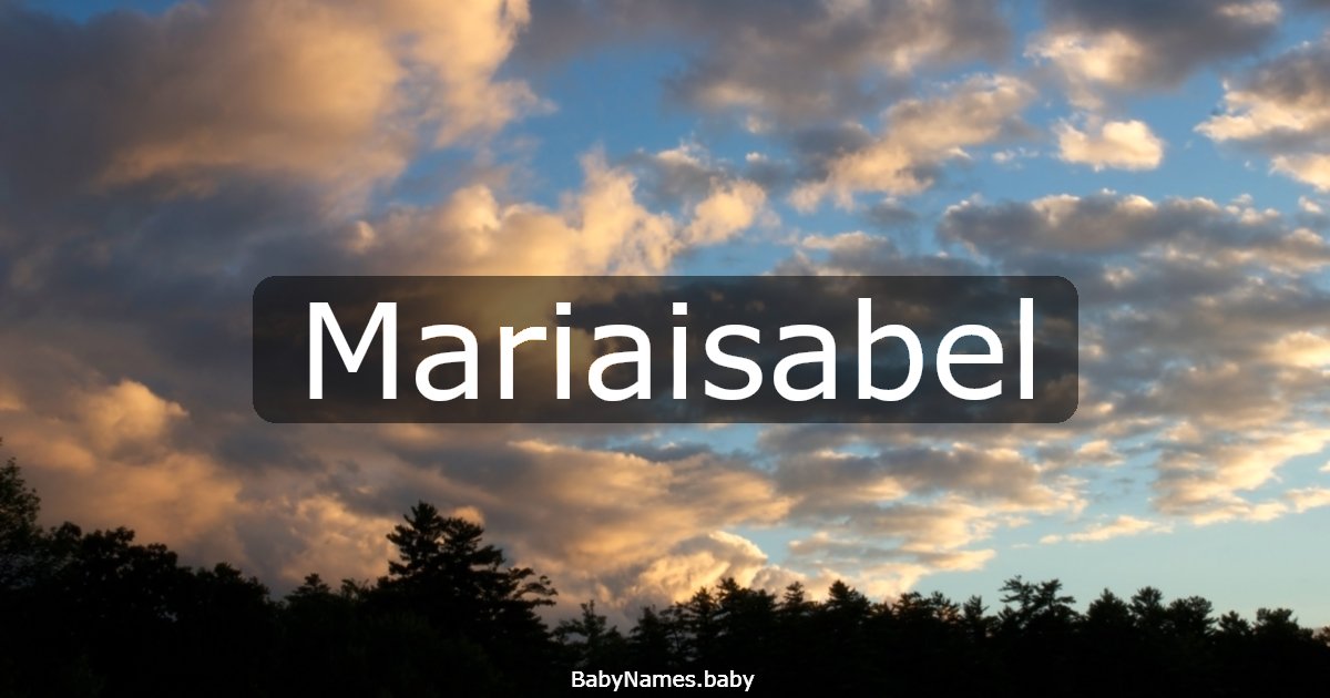 Mariaisabel