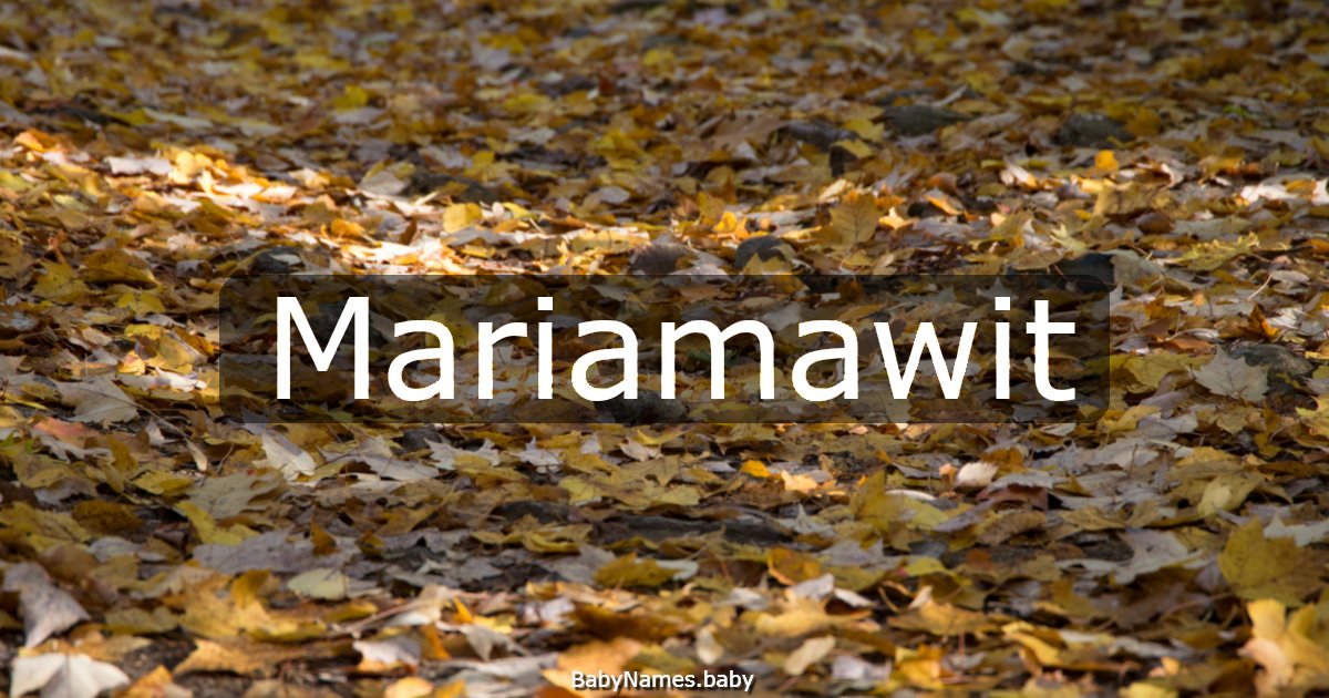 Mariamawit