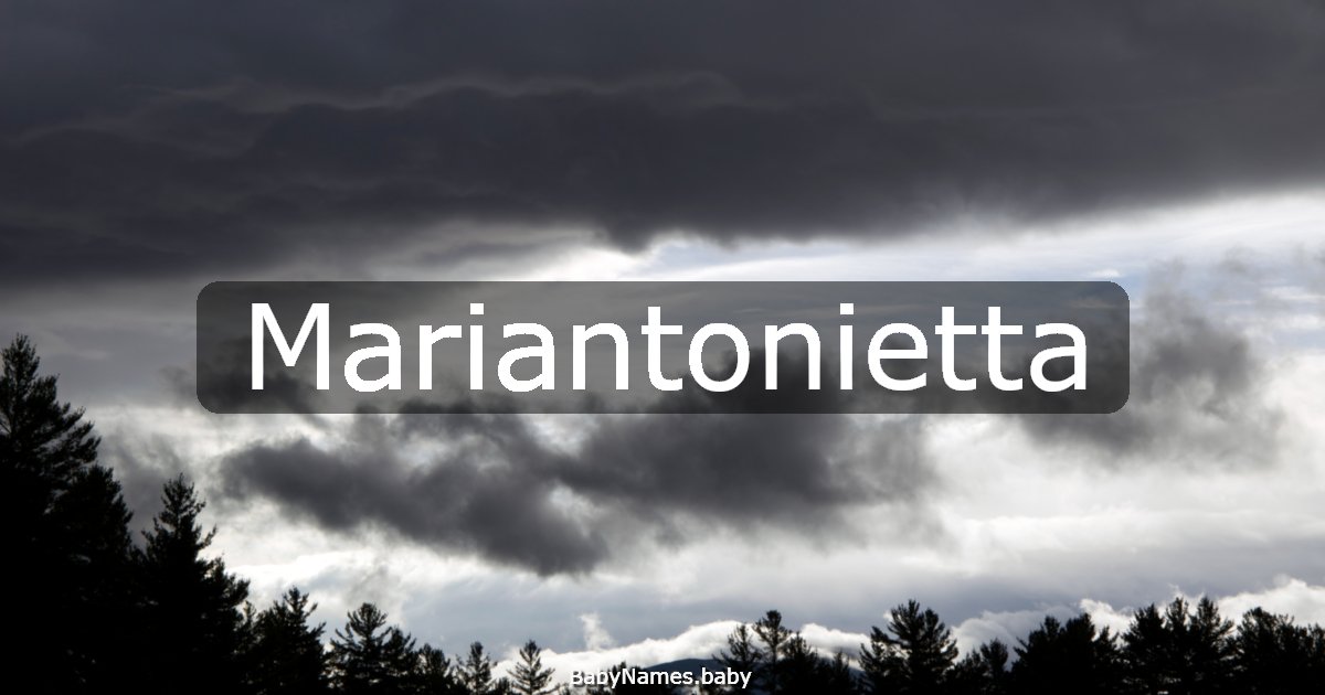 Mariantonietta