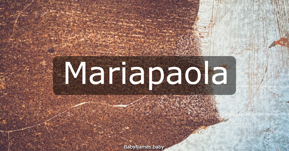 Mariapaola