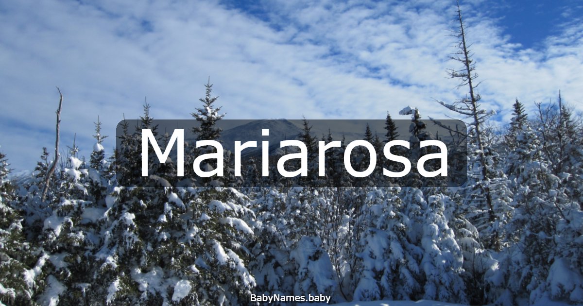 Mariarosa