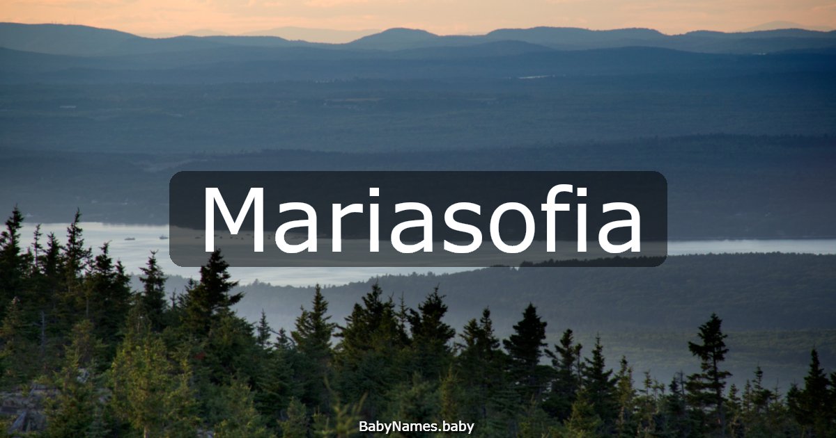 Mariasofia