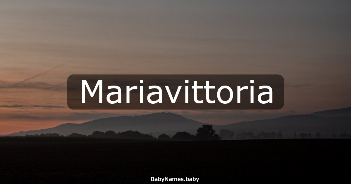 Mariavittoria