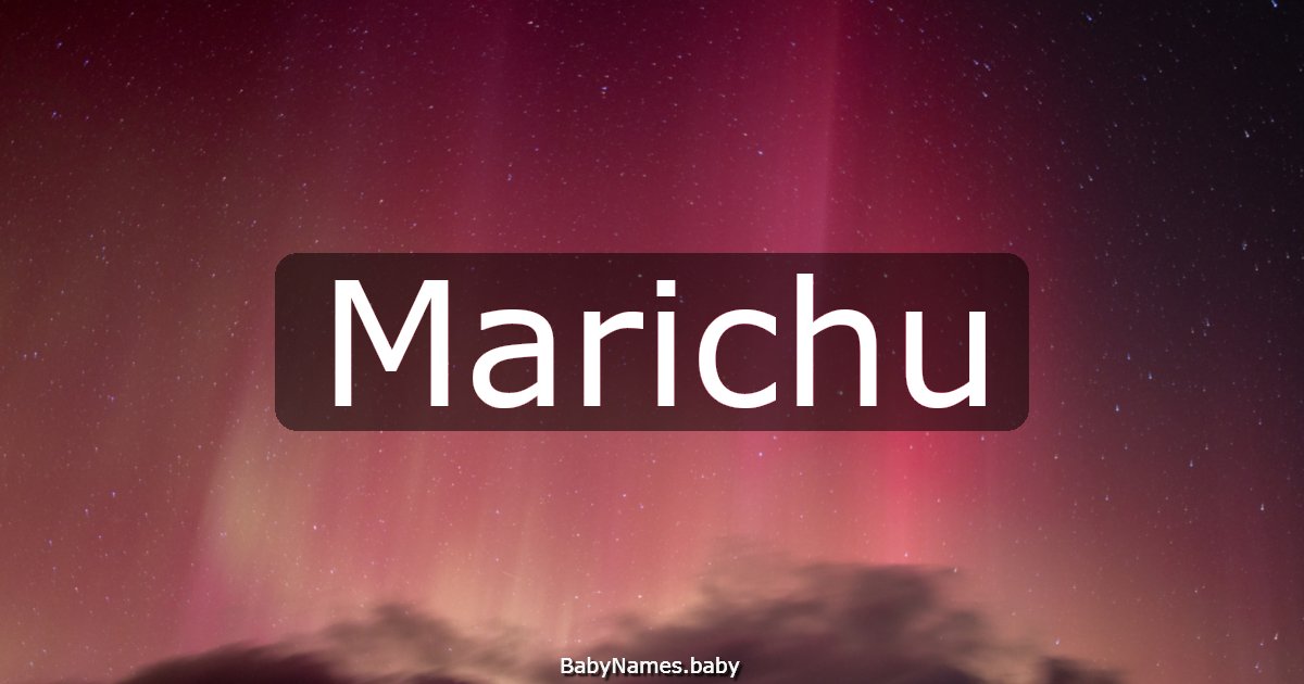 Marichu