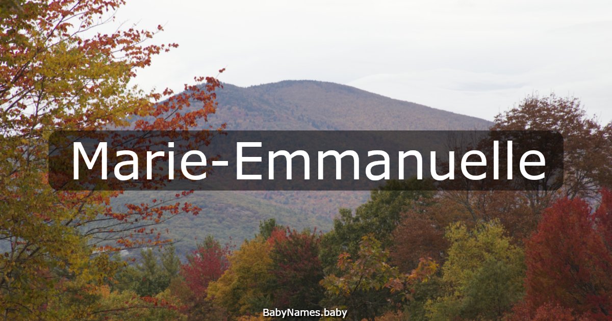 Marie-Emmanuelle