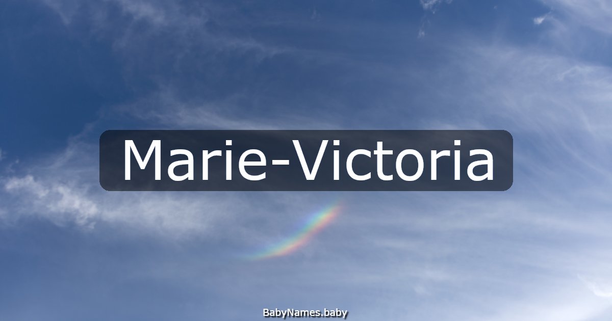 Marie-Victoria
