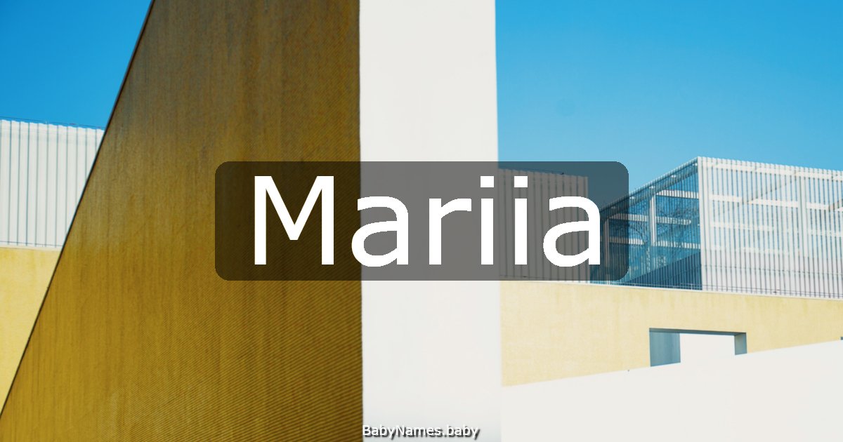 Mariia