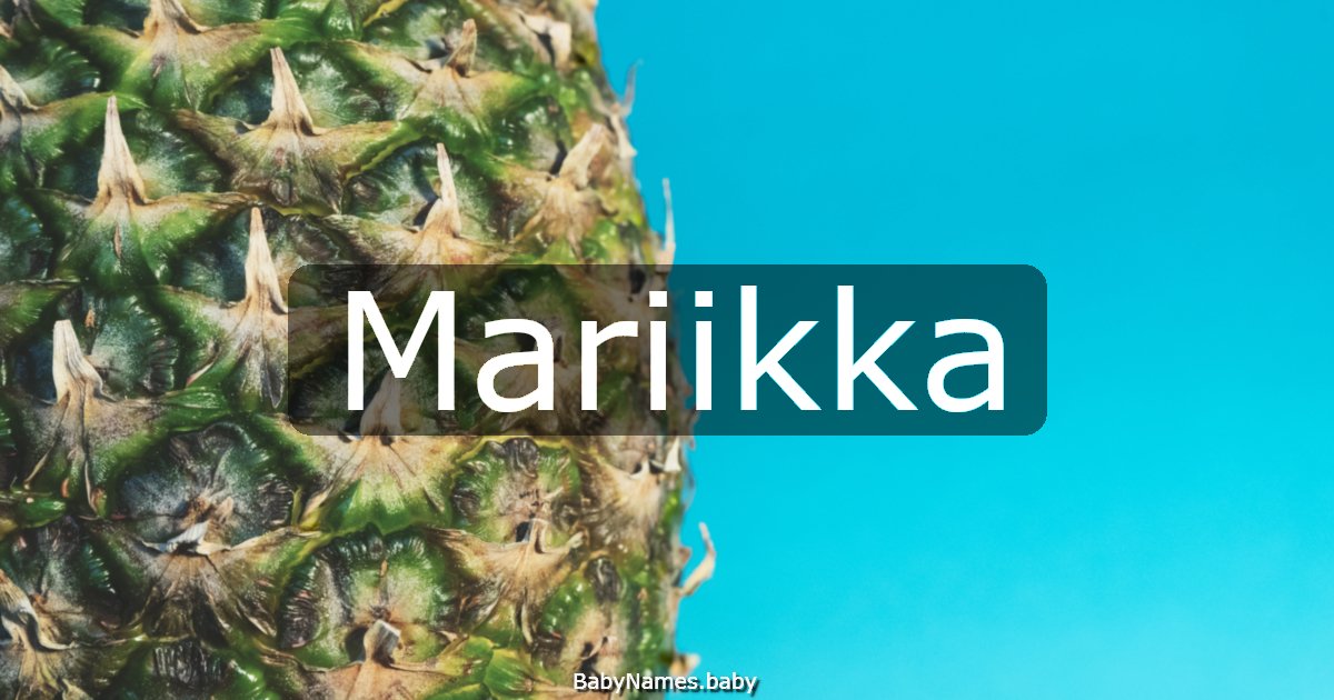 Mariikka