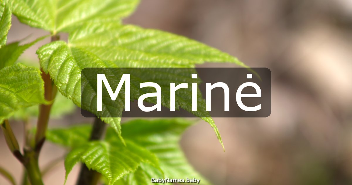 Marinė