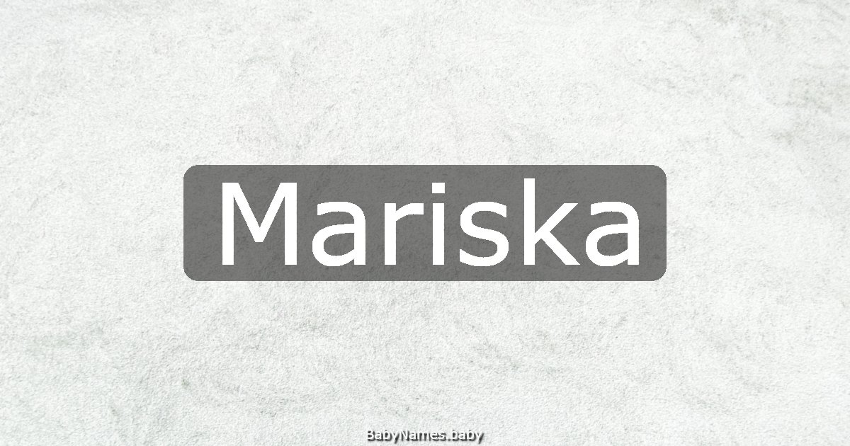 Mariska