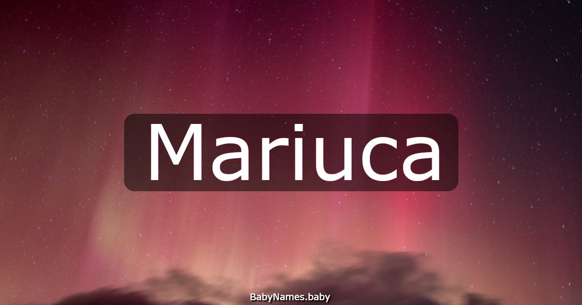 Mariuca