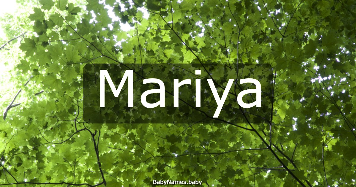 Mariya