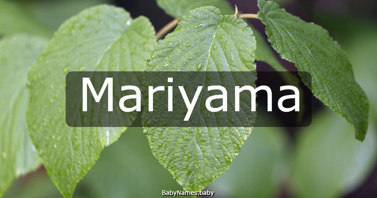 Mariyama