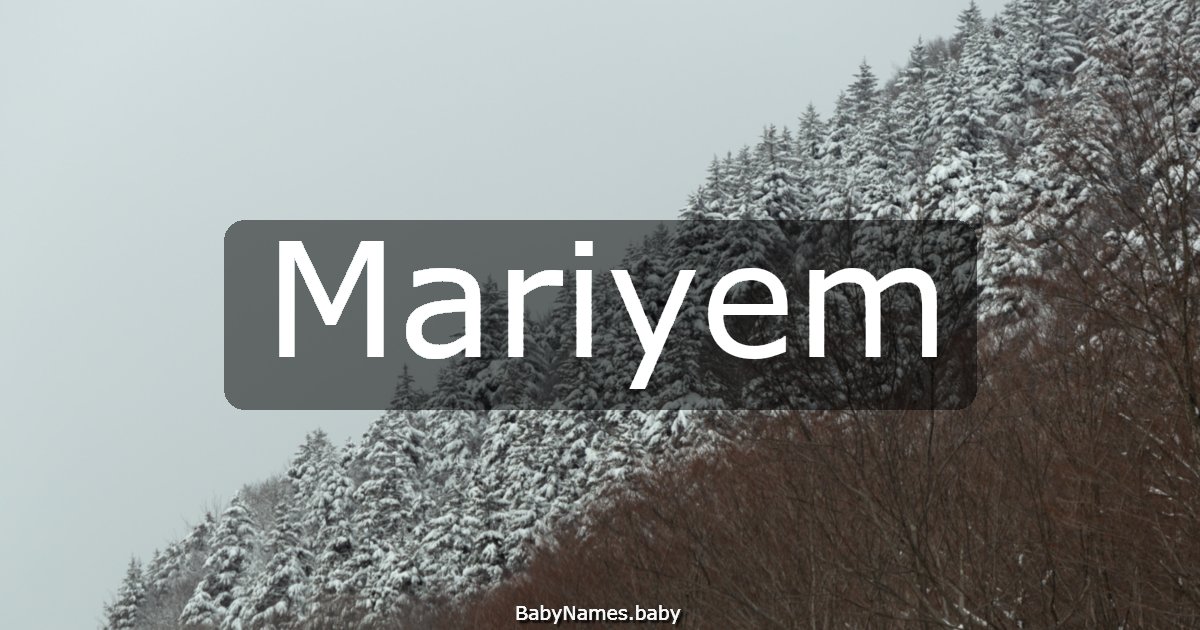 Mariyem