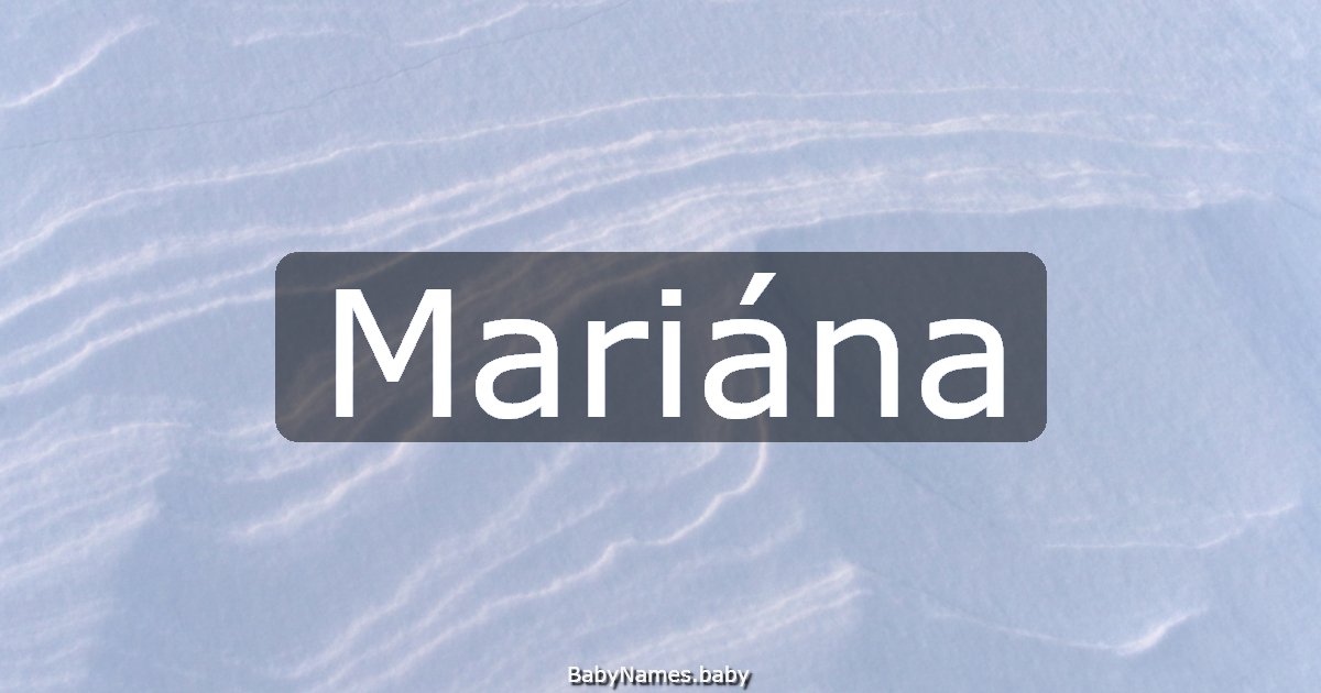Mariána