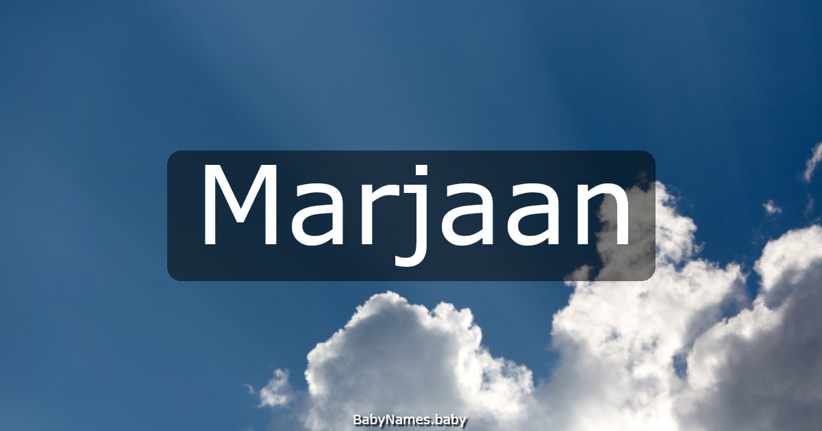 Marjaan
