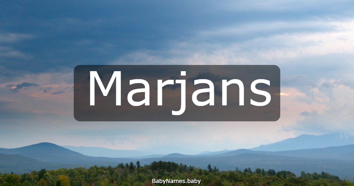 Marjans
