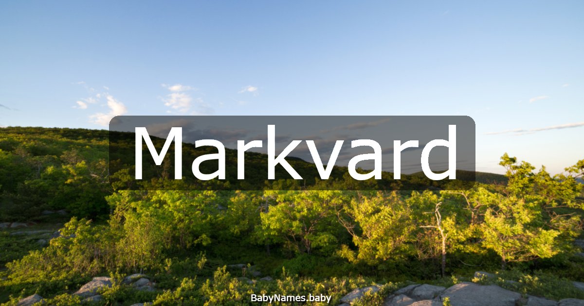 Markvard
